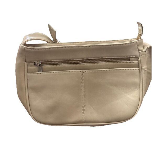 Coronado Leather Concealed Carry Purse Lock w/ 2 Keys Hobo Tan Zipper Pocket EUC - Picture 9 of 16